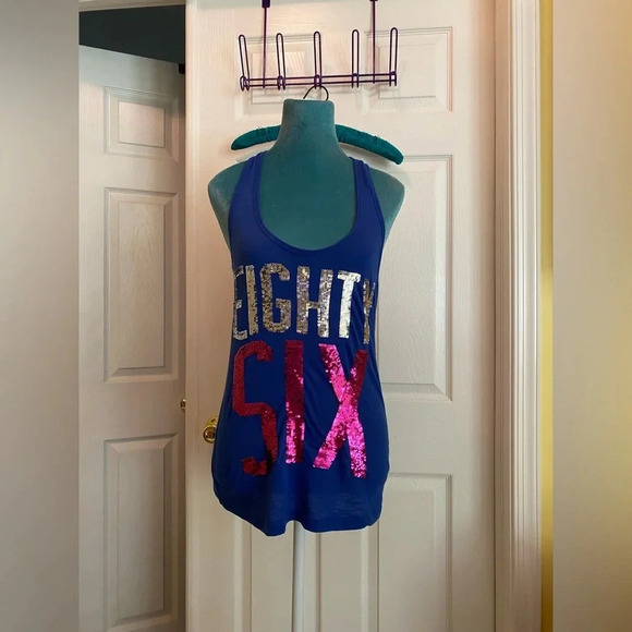 PINK Victoria's Secret Tops - Pink Victoria’s Secret Tank Top with sequins